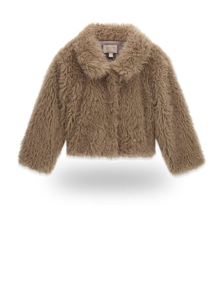 Giubbotto Guess FAUX FUR LS JACKET Bambina - Beige