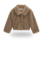 Giubbotto Guess FAUX FUR LS JACKET Bambina - Beige