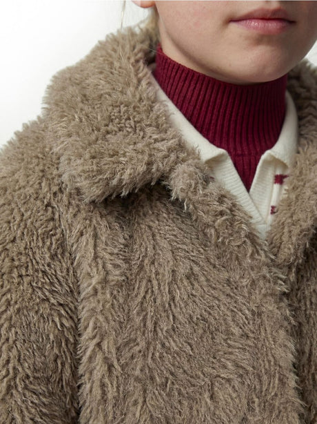 Giubbotto Guess FAUX FUR LS JACKET Bambina - Beige
