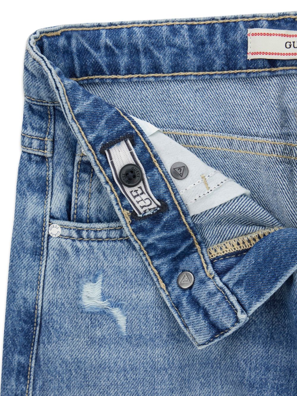 Jeans Guess 90S RIGID W/DAMAGES Bambina - Denim
