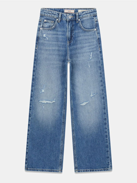 Jeans Guess 90S RIGID W/DAMAGES Bambina - Denim