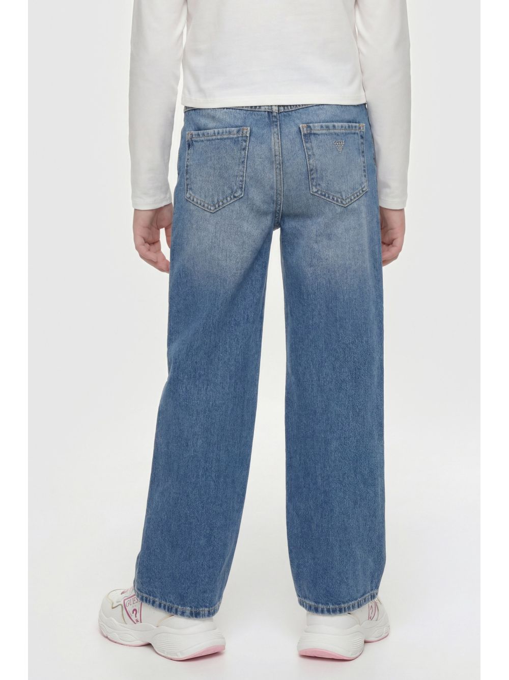 Jeans Guess 90S RIGID W/DAMAGES Bambina - Denim