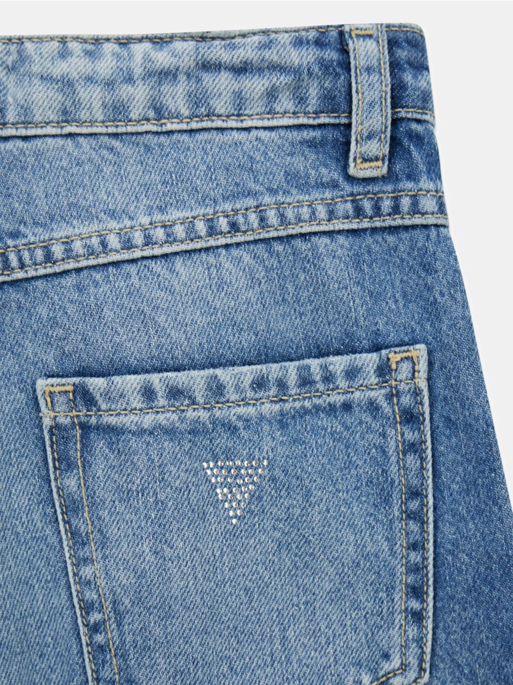 Jeans Guess 90S RIGID W/DAMAGES Bambina - Denim