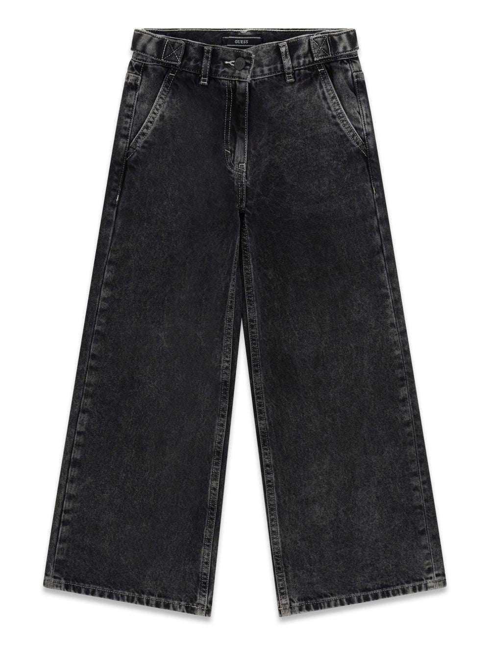 Jeans Guess RELAXED WIDE LEG CARPENTER RIG Bambina - Nero