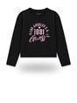 T-shirt Guess MIDI LS Bambina - Nero