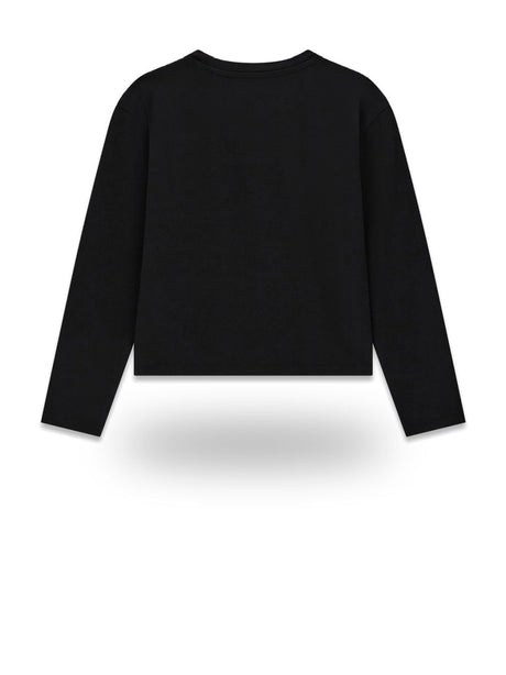 T-shirt Guess MIDI LS Bambina - Nero