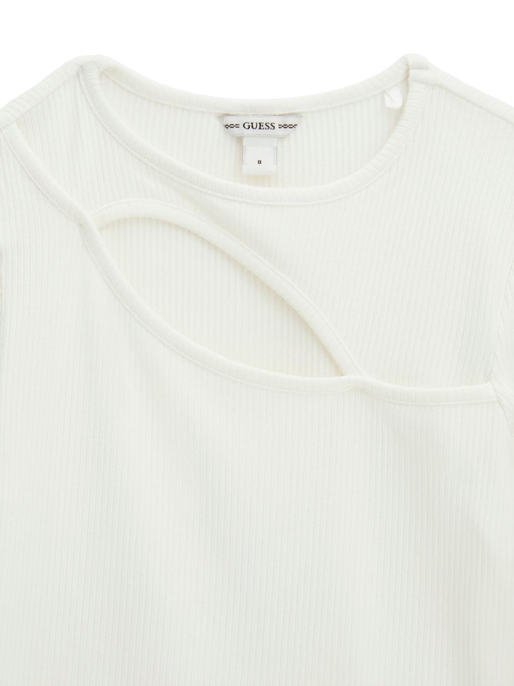 T-shirt Guess VISCOSE RIB LS T-SHIRT Bambina - Bianco