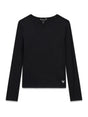 T-shirt Guess VISCOSE RIB LS T-SHIRT Bambina - Nero