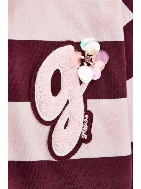 Polo Guess MIDI LS Bambina - Bordeaux