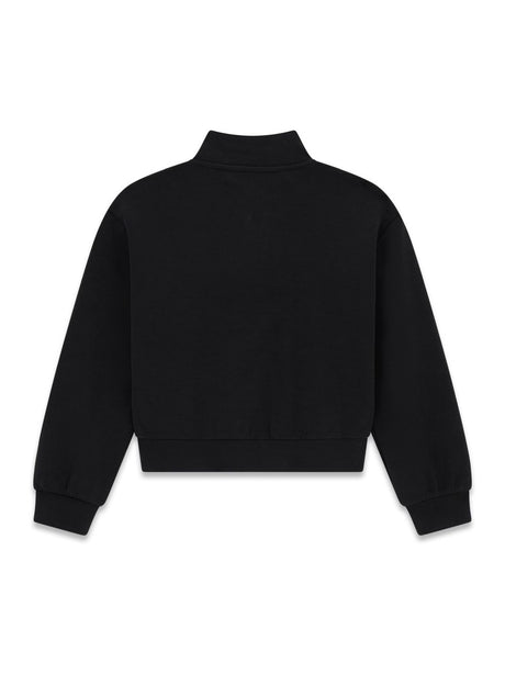 Felpa Guess LS ACTIVE W/ZIP MINI ME Bambina - Nero