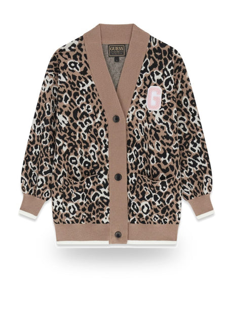 Cardigan Guess LS LEOPARD Bambina - Maculato
