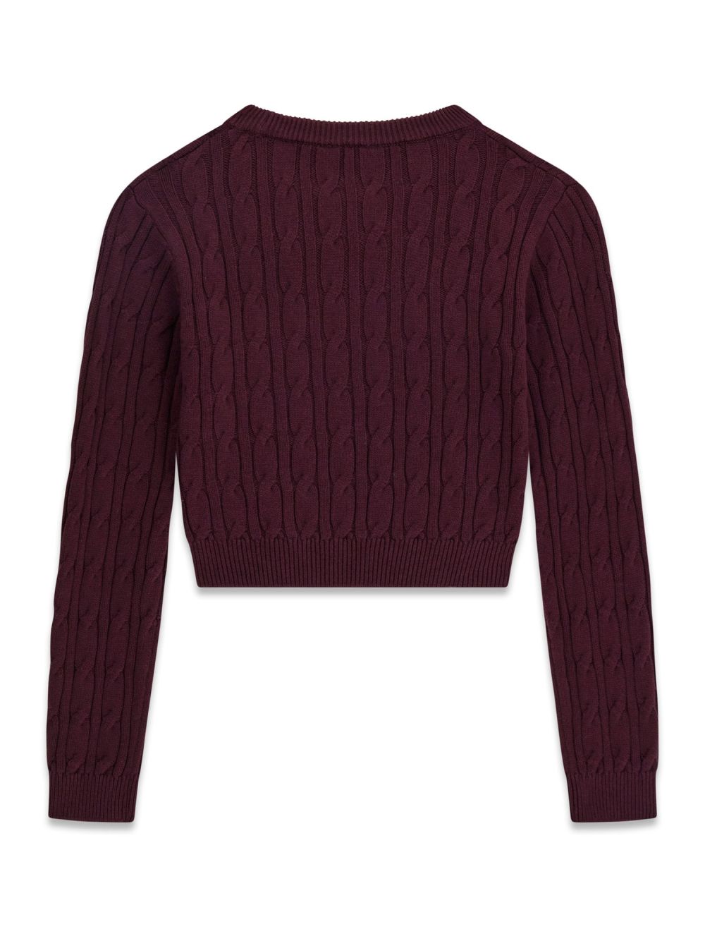Maglia Guess CROP LS Bambina - Bordeaux