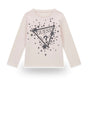 T-shirt Guess LS LOGO Bambina - Rosa
