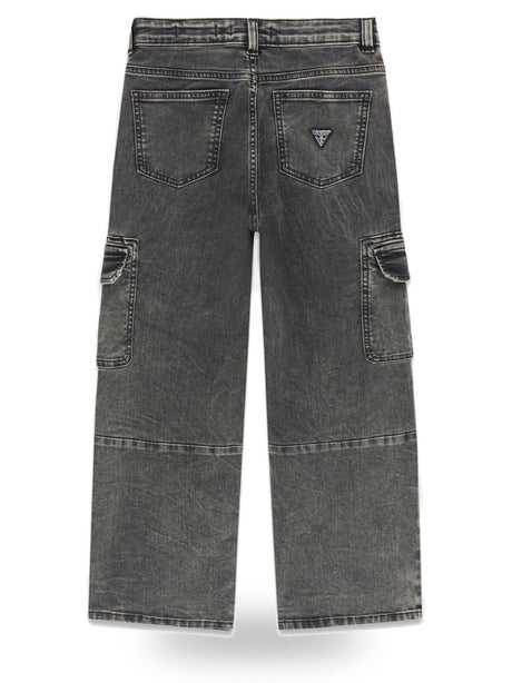Jeans Guess OVERSIZE STRETCH Bambino - Nero