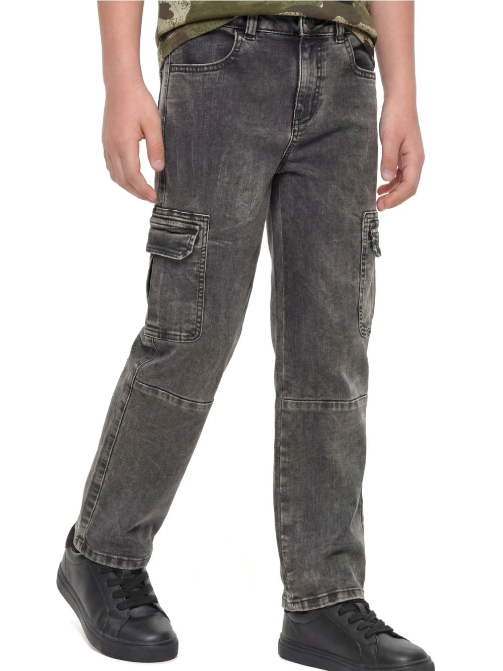 Jeans Guess OVERSIZE STRETCH Bambino - Nero