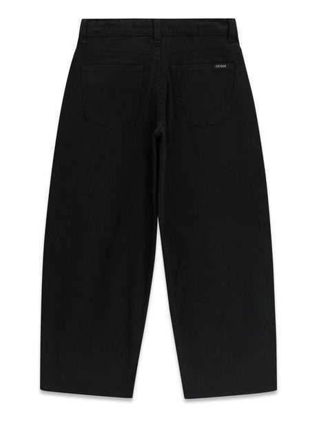 Pantalone Guess CANVAS OVERSIZE BALLOON Bambino - Nero