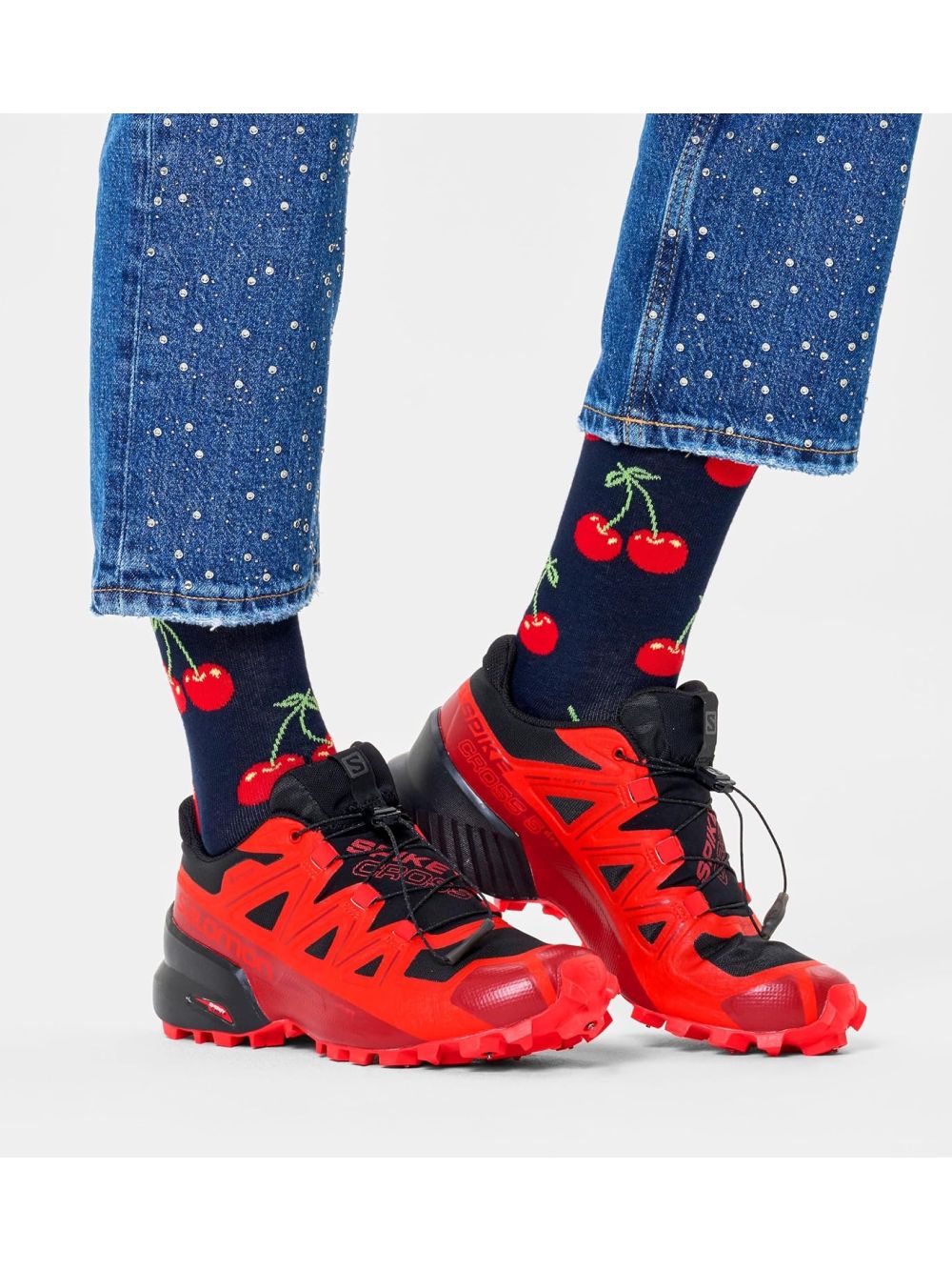 Calze Happy Socks CHERRY SOCK Unisex - Blu