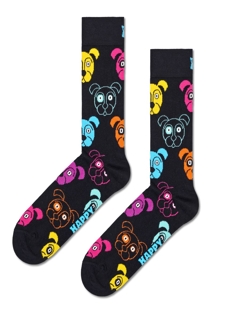 Calze Happy Socks DOG SOCK Unisex - Nero Happy Socks  Angolo dello Sport