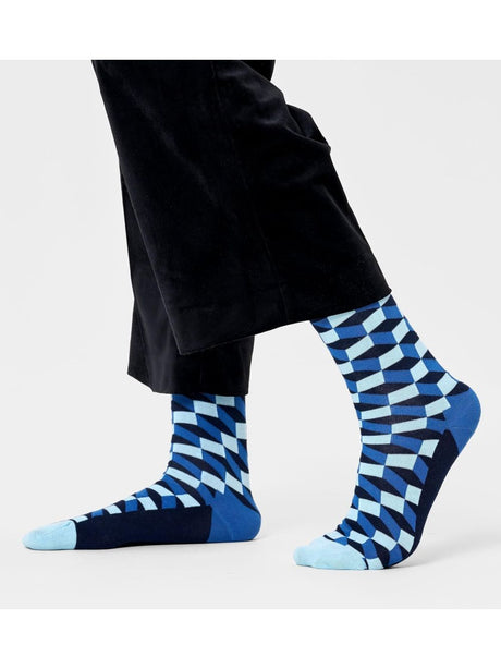 Calze Happy Socks FILLED OPTIC SOCK Unisex - Blu