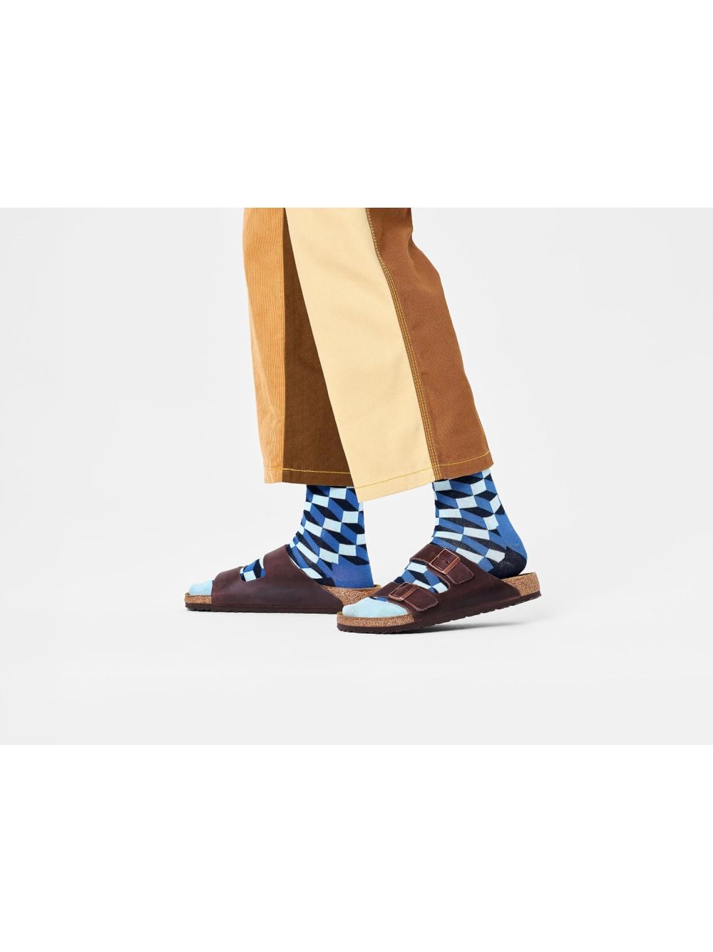 Calze Happy Socks FILLED OPTIC SOCK Unisex - Blu