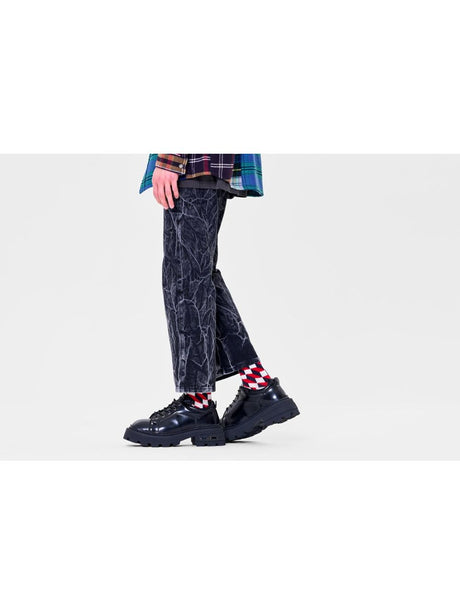 Calze Happy Socks FILLED OPTIC SOCK Unisex - Blu