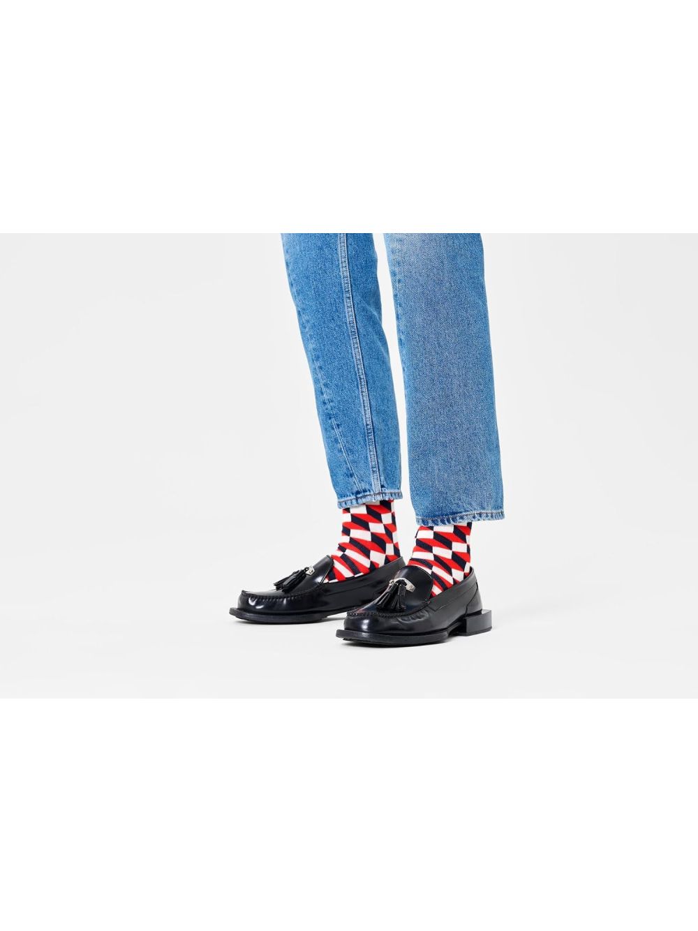 Calze Happy Socks FILLED OPTIC SOCK Unisex - Blu
