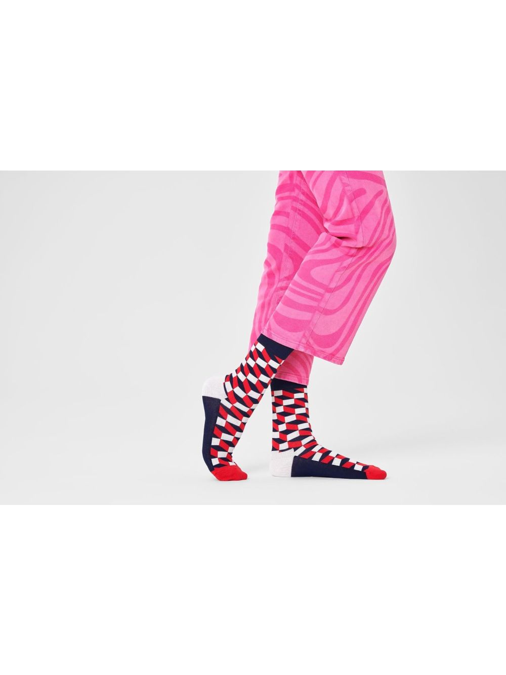 Calze Happy Socks FILLED OPTIC SOCK Unisex - Blu
