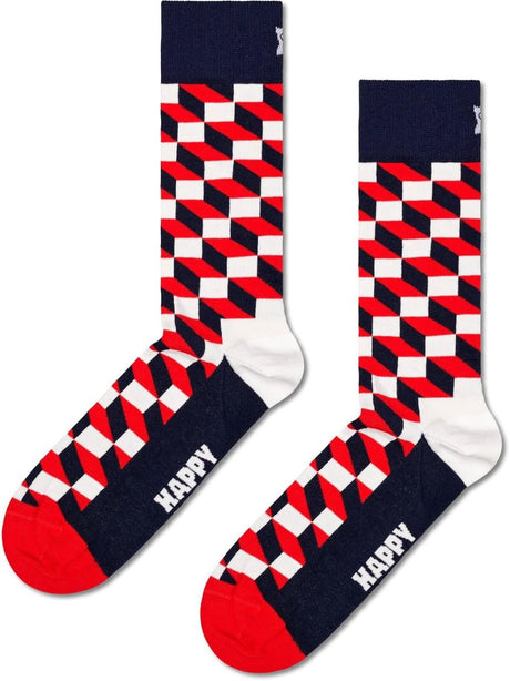 Calze Happy Socks FILLED OPTIC SOCK Unisex - Blu