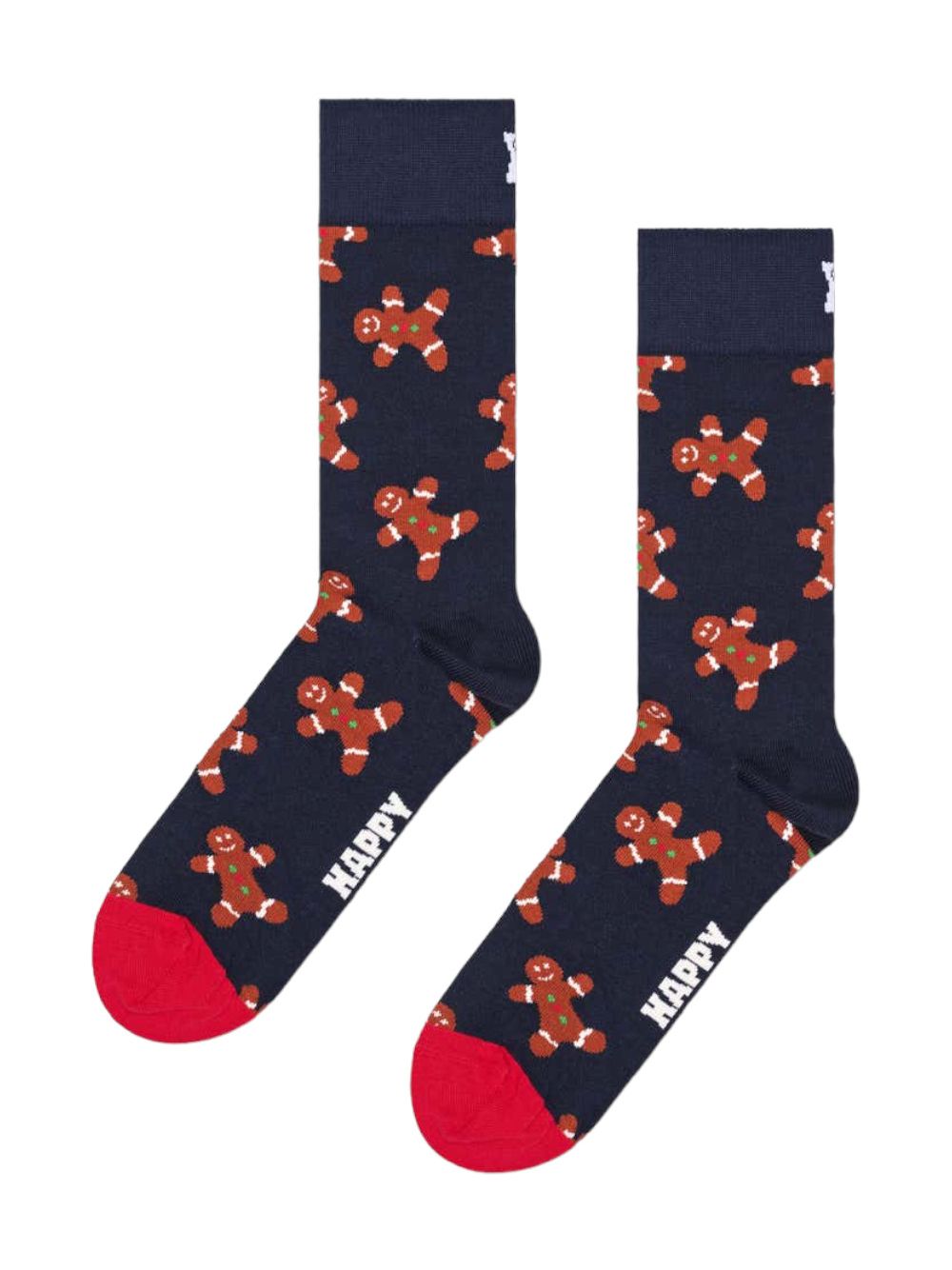 Calze Happy Socks GINGERBREAD MAN SOCK Unisex - Blu Happy Socks  Angolo dello Sport