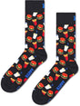 Calze Happy Socks HAMBURGER SOCK Unisex - Nero