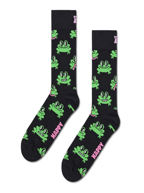 Calze Happy Socks FROG SOCK Unisex - Nero Happy Socks  Angolo dello Sport