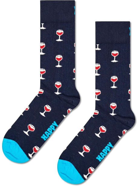 Calze Happy Socks GLASS OF WINE SOCK Unisex - Navy