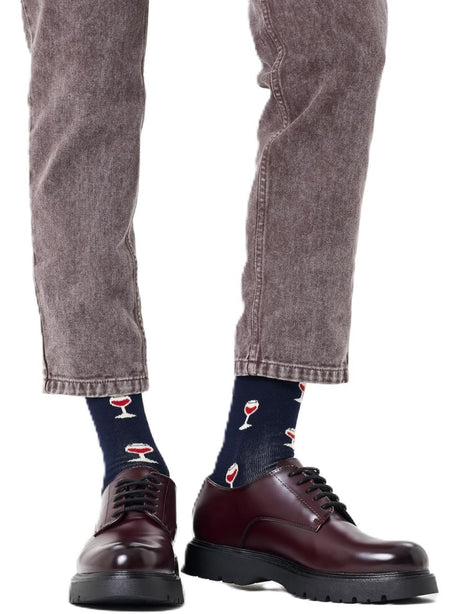 Calze Happy Socks GLASS OF WINE SOCK Unisex - Navy