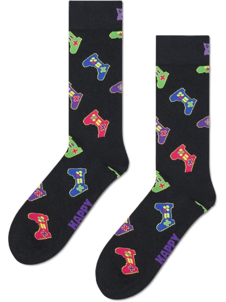 Calze Happy Socks CONTROLLER SOCK Unisex - Nero