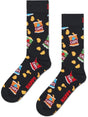 Calze Happy Socks CHIPS BAG SOCK Unisex - Nero
