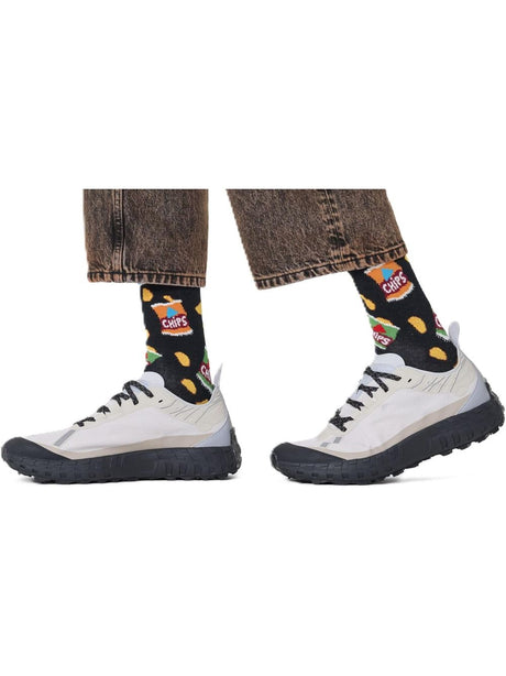 Calze Happy Socks CHIPS BAG SOCK Unisex - Nero