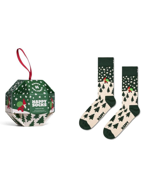 Calze Happy Socks SNOW GLOBE SOCK GIFT SET Unisex - Verde