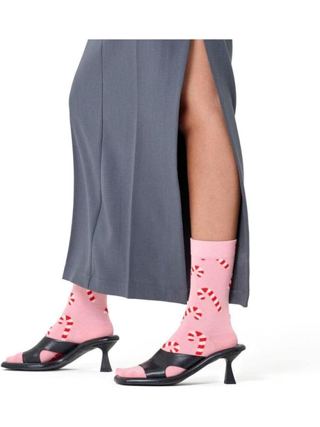 Calze Happy Socks CANDY CANE SOCK Unisex - Rosa