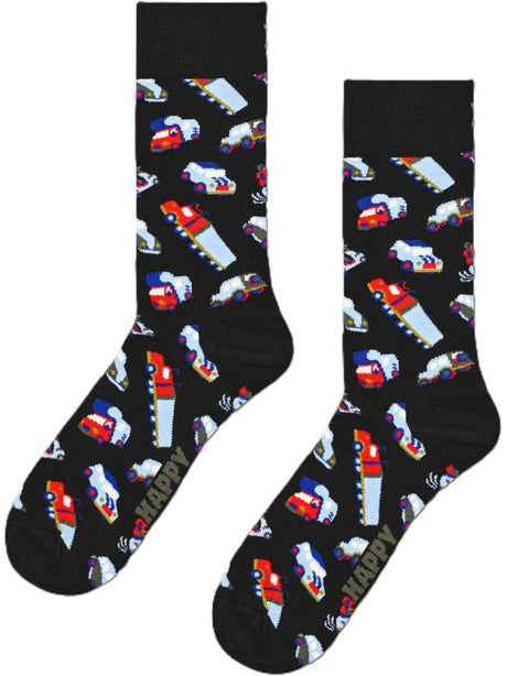 Calze Happy Socks TRAFFIC JAM SOCK Unisex - Nero
