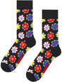 Calze Happy Socks FOLK FLOWER SOCK Unisex - Nero