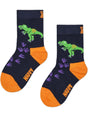 Calze Happy Socks STOMPING T-REX SOCK Unisex Bambino - Nero