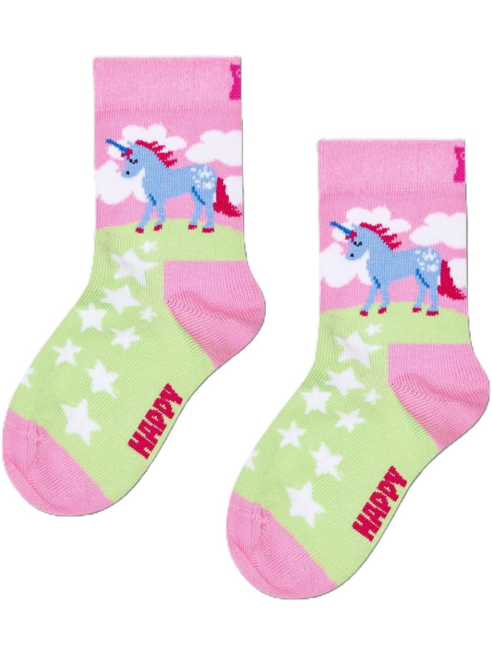 Calze Happy Socks UNICORN LAND SOCK Unisex Bambino - Rosa
