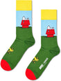 Calze Happy Socks PEANUTS GARDEN CHILL SOCK Unisex - Verde