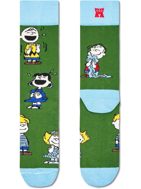 Calze Happy Socks PEANUTS HAPPY FRIENDS SOCK Unisex - Verde