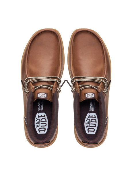 Stivaletti Hey Dude WALLY MID GRIPR LEATHER Uomo - Marrone