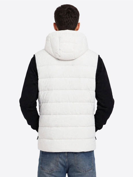 Gilet Icon SMANICATO C/LOGO PICCOLO STAMPATO Uomo - Bianco