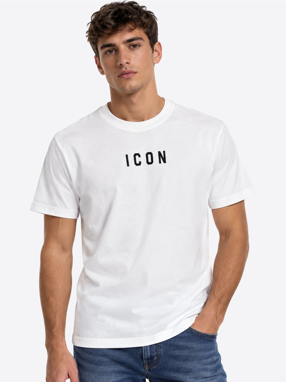 T-Shirt Icon LOGO PICCOLO Uomo - Bianco