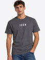 T-Shirt Icon LOGO PICCOLO Uomo - Grigio