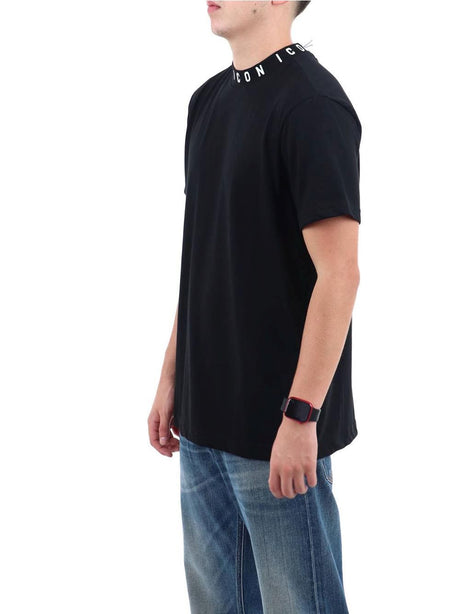 T-Shirt Icon C/LOGO SU COSTINA Uomo - Nero