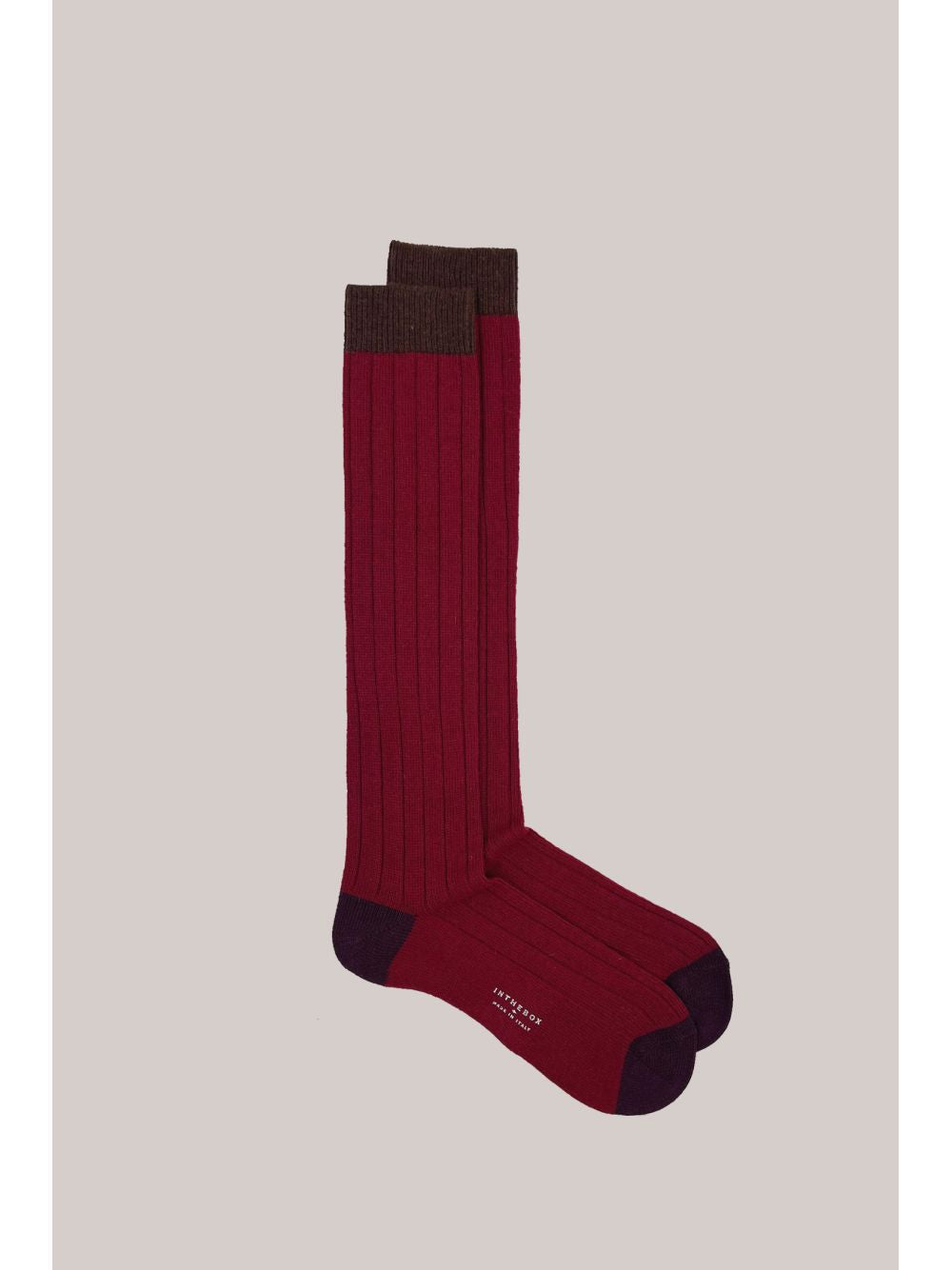 Calze In The Box CACHEMIRE BASIC Uomo - Bordeaux